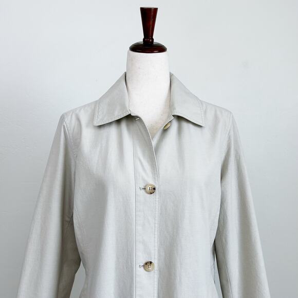 Eddie Bauer Women's Relaxed Fit Beige Trench Coat - Picture 2 of 9